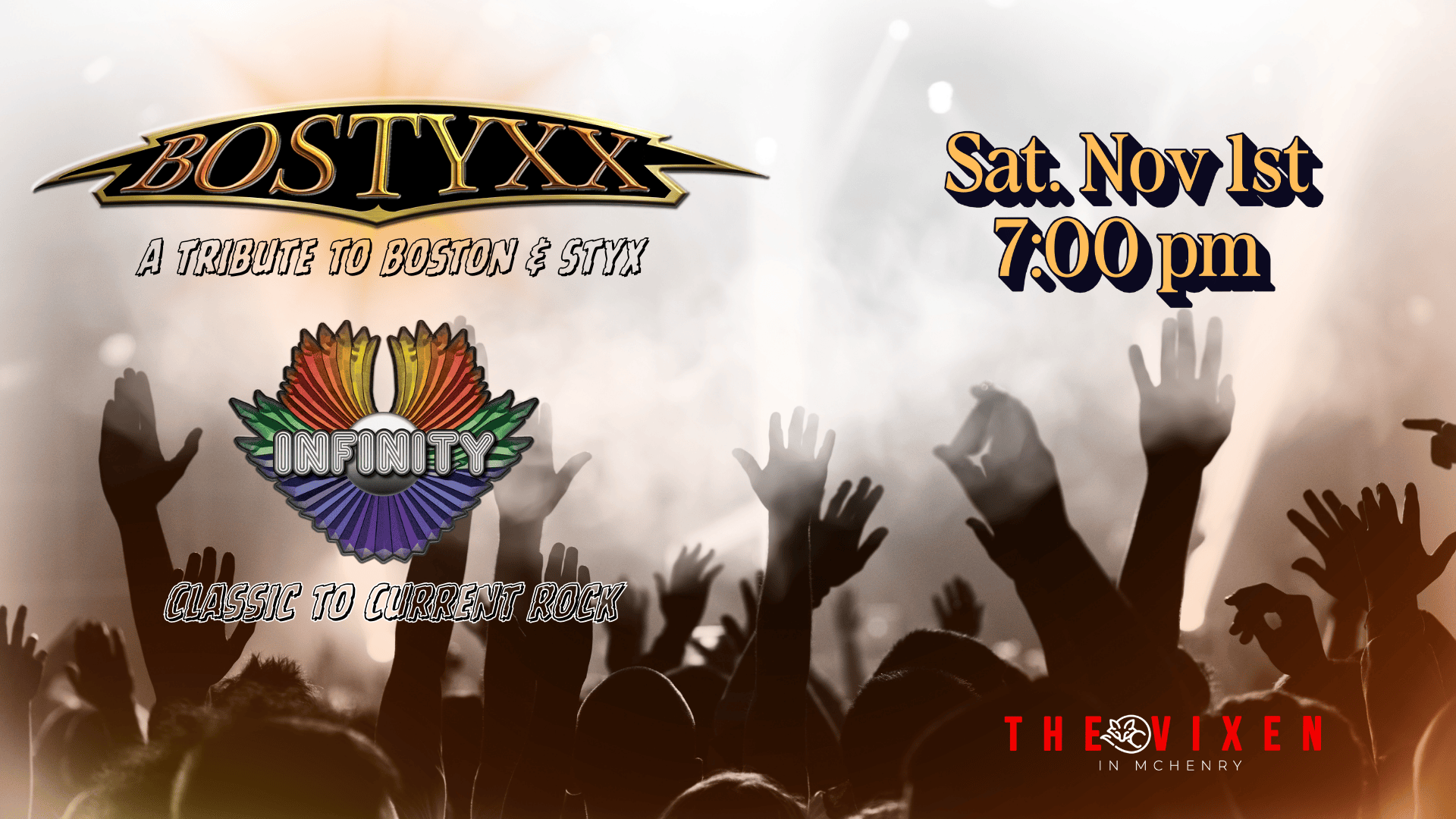 BOSTYXX AND INFINITY AT THE VIXEN SAT NOV 1ST
