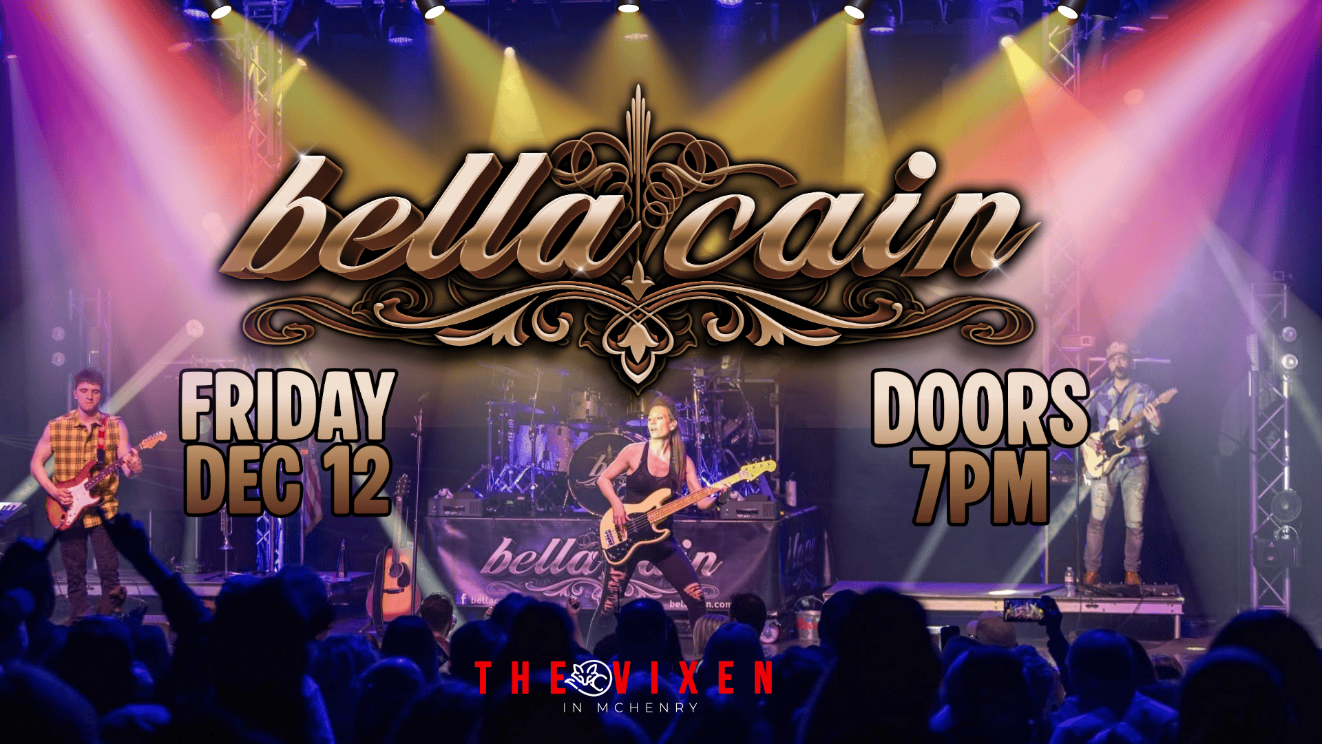 bella cain live at the vixen mchenry dec 12