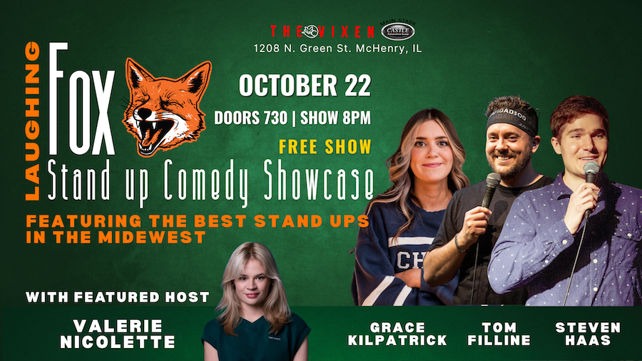Free stand up comedy every wednesday night at the vixen mchenry