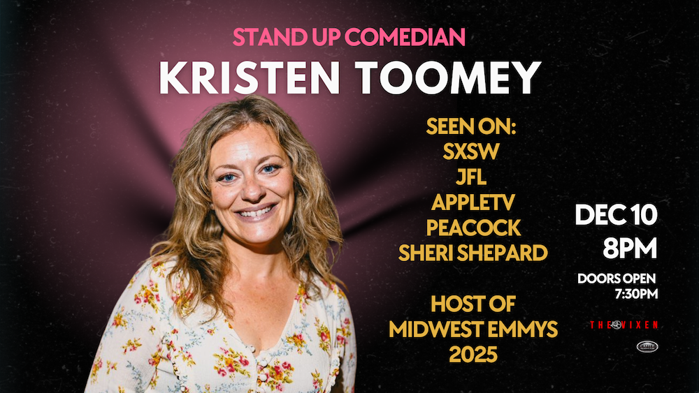 kristen toomey - free stand up comedy show at the vixen mchenry dec 10