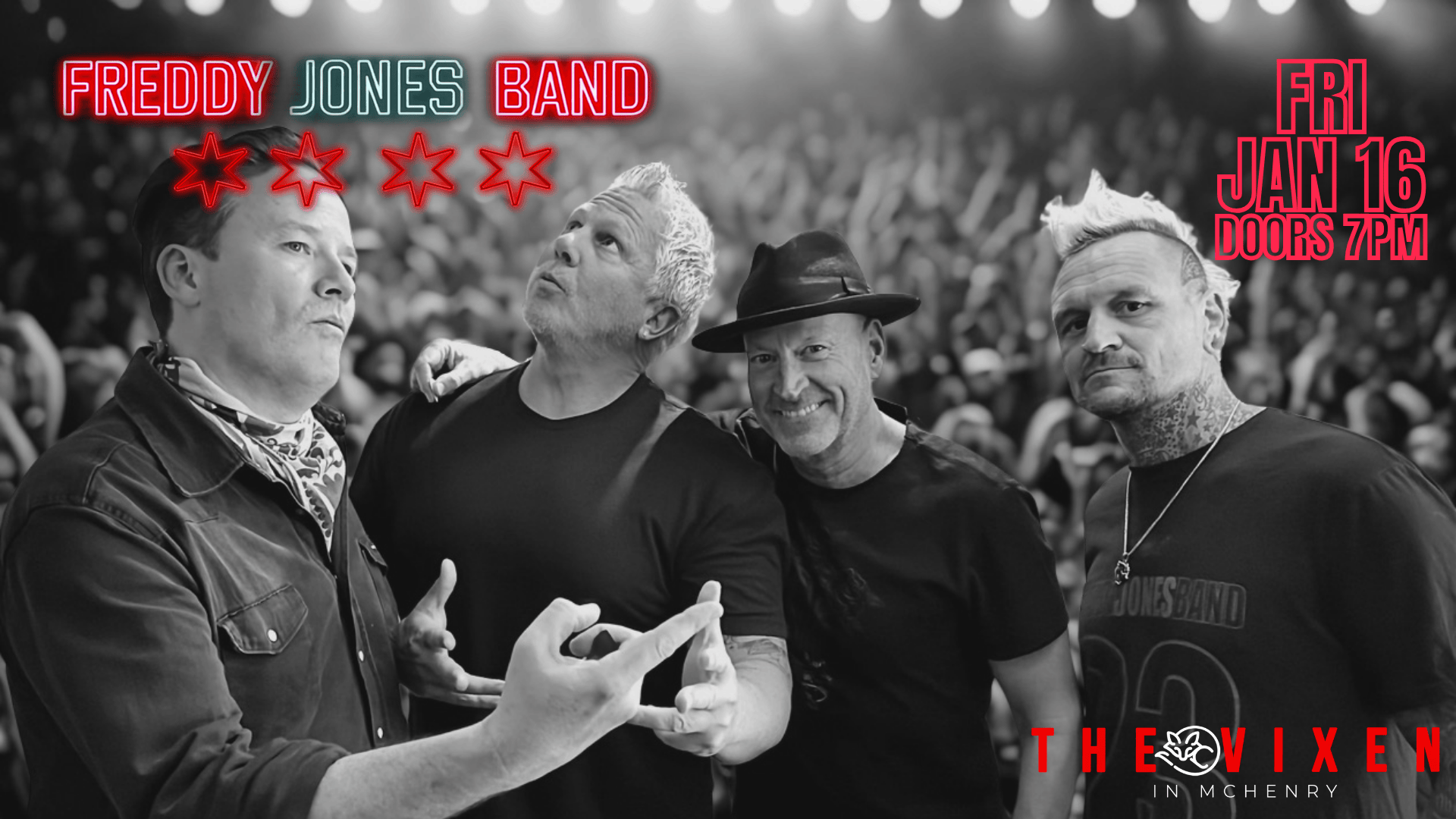 freddy jones band live at the vixen mchenry january 16 2026