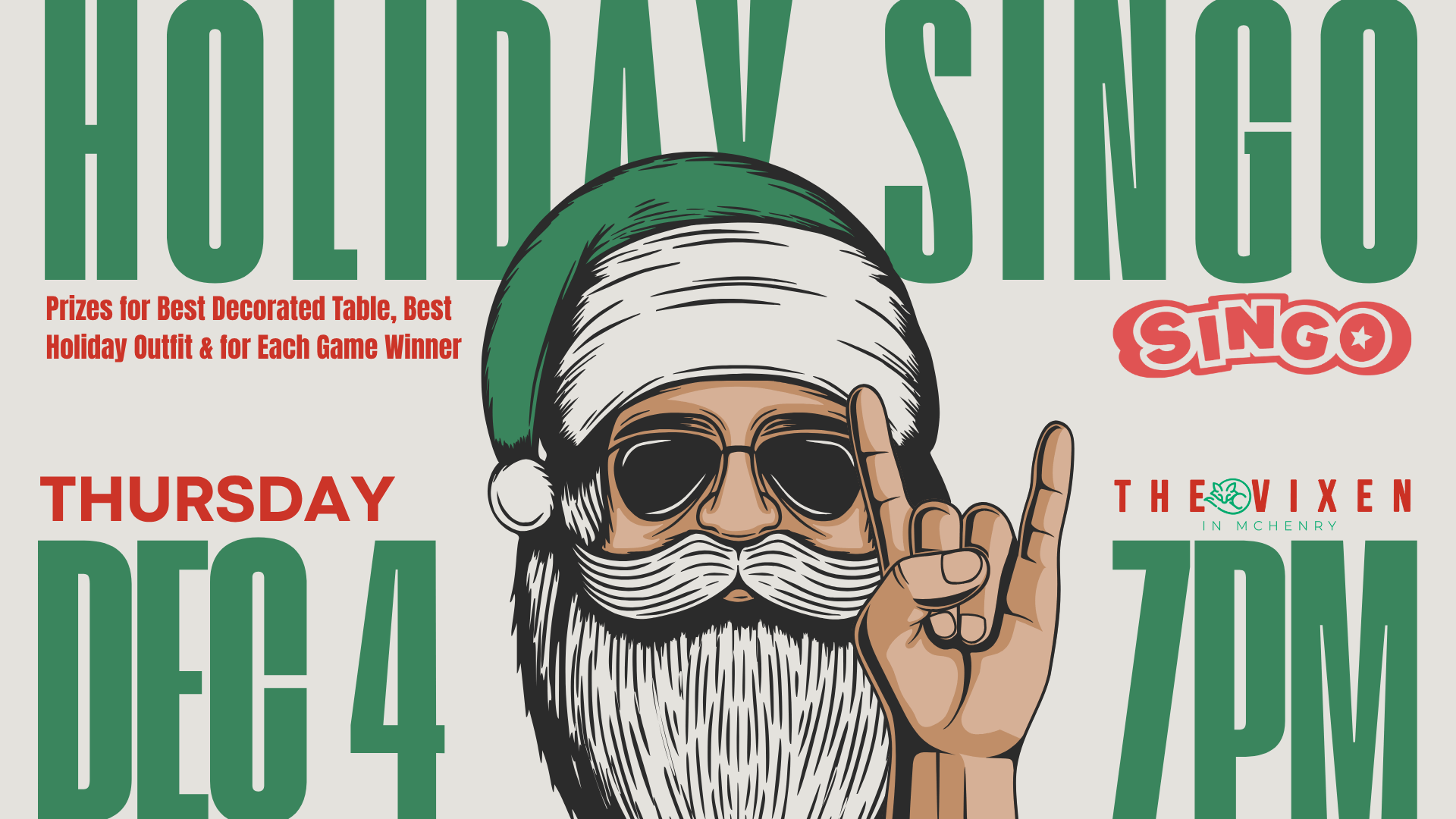 holiay singo at the vixen mchenry nov 12