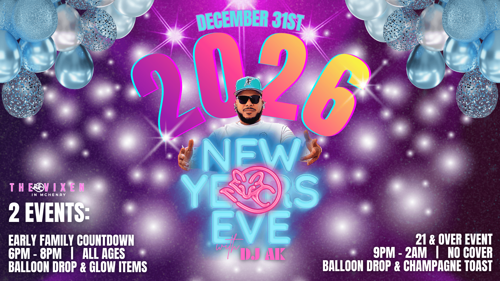 New Years Eve party at The vixen mchenry